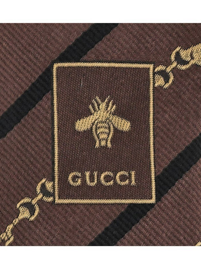 Gucci Men Silk Printed Ties 853371 4E009