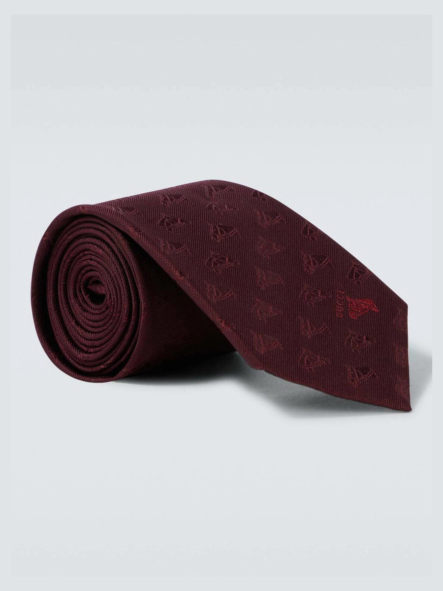 Gucci Men Silk Printed Ties 836234 4E009