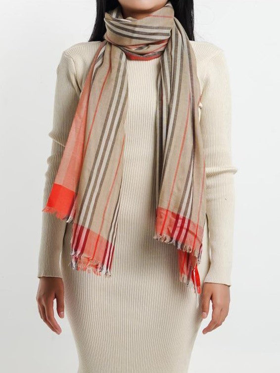Burberry Men Cotton Scarf 182672A7029