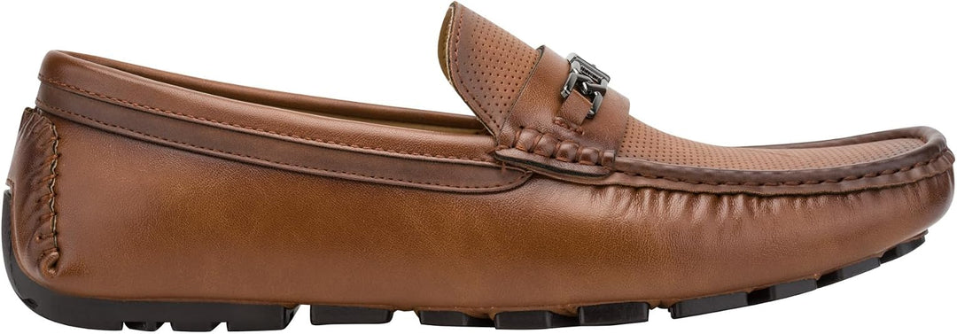 Guess Men Leather Loafer AT-SB-AQLEN