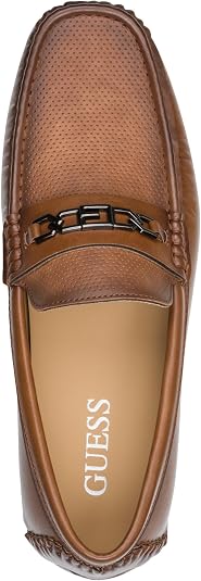 Guess Men Leather Loafer AT-SB-AQLEN
