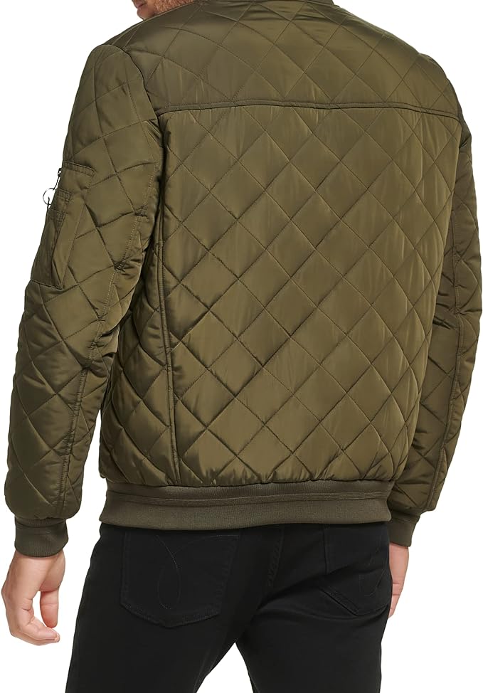 CK MEN L/S DIAMOND CUBE BOMBER JACKET CM008986