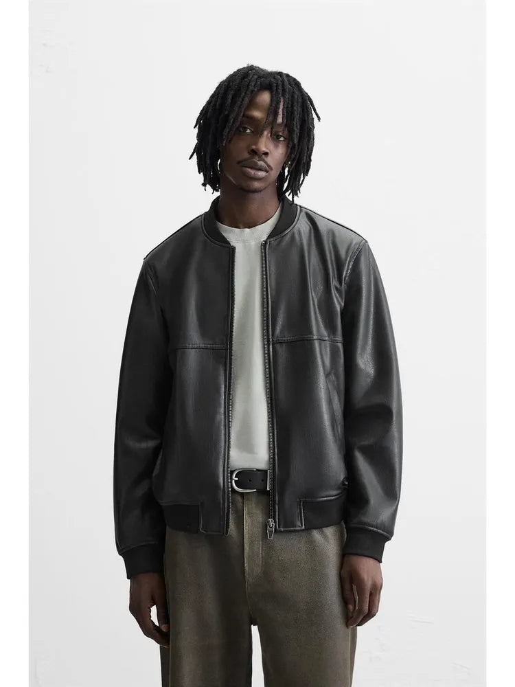 Zara Man L/S Leather Jacket 3918/459/800