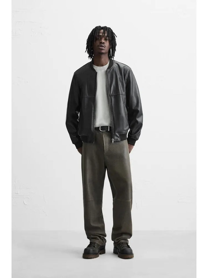 Zara Man L/S Leather Jacket 3918/459/800