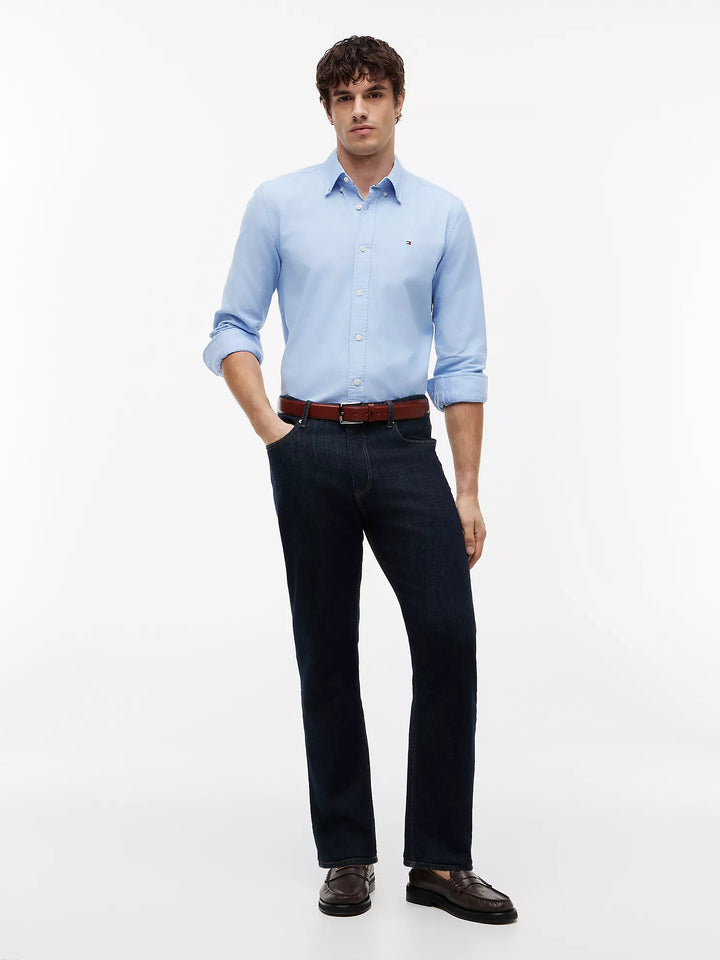 TH Men L/S Button Down Casual Plain Shirt MT-78J8440