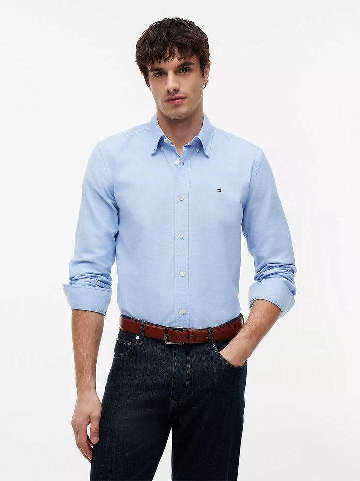 TH Men L/S Button Down Casual Plain Shirt MT-78J8440