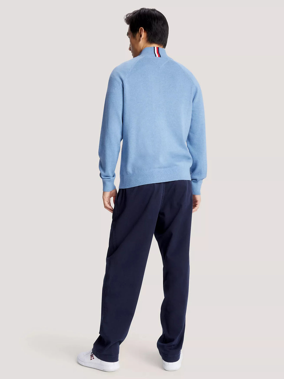 TH Men L/S Cotton Plain Full Zip Zipper AT-SB-78J9322