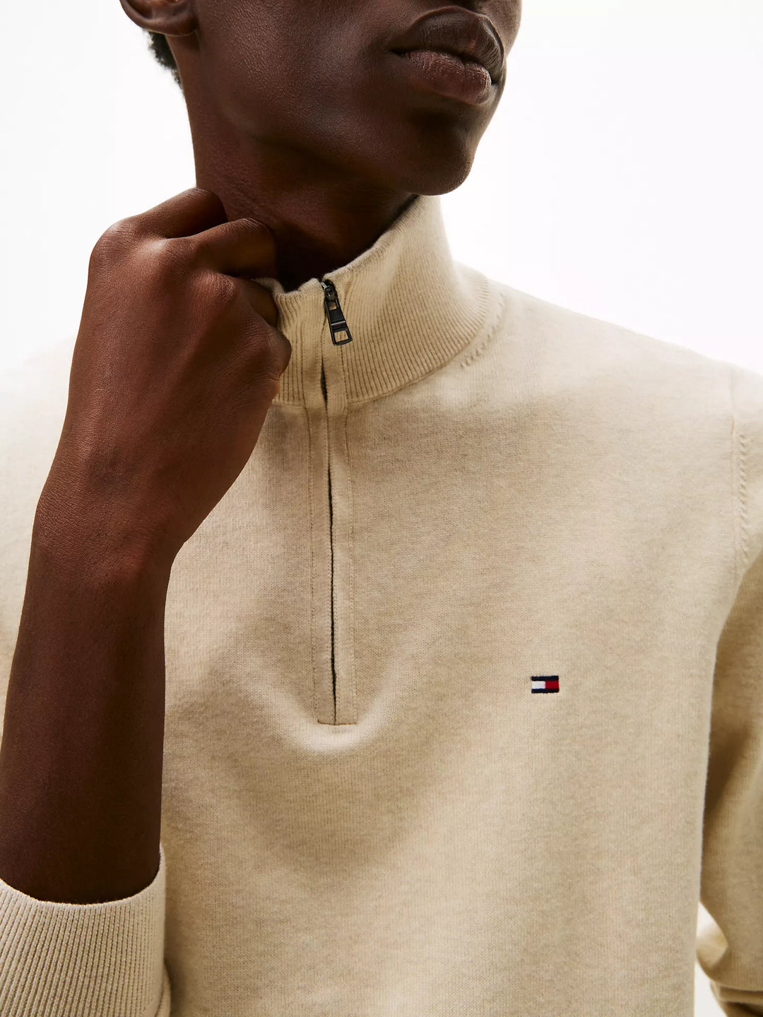 TH Men L/S Half Zip Zipper MT-78J9329