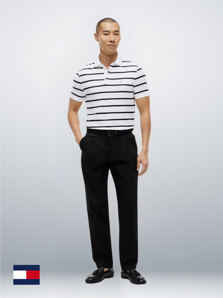 TH Men S/S Striper Polo MT-78J9397