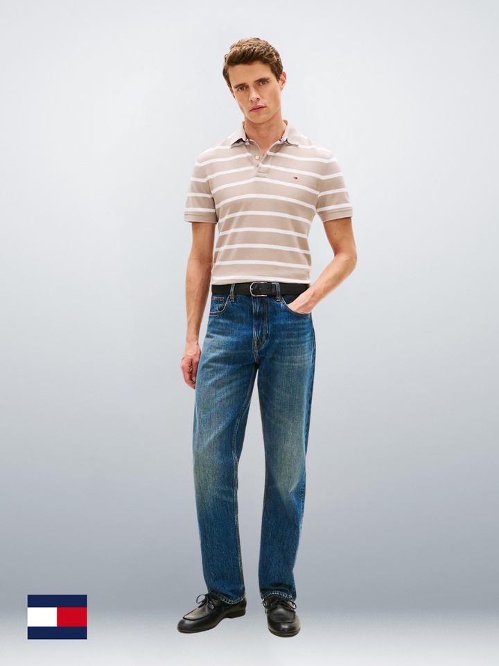 TH Men S/S Striper Polo MT-78J9397
