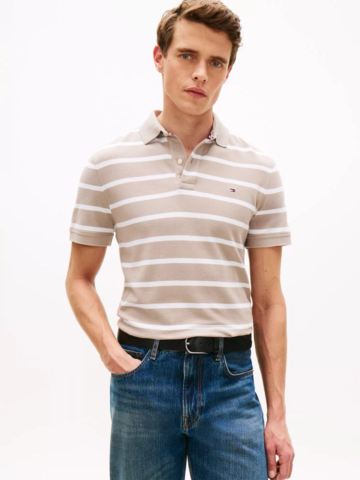 TH Men S/S Striper Polo MT-78J9397