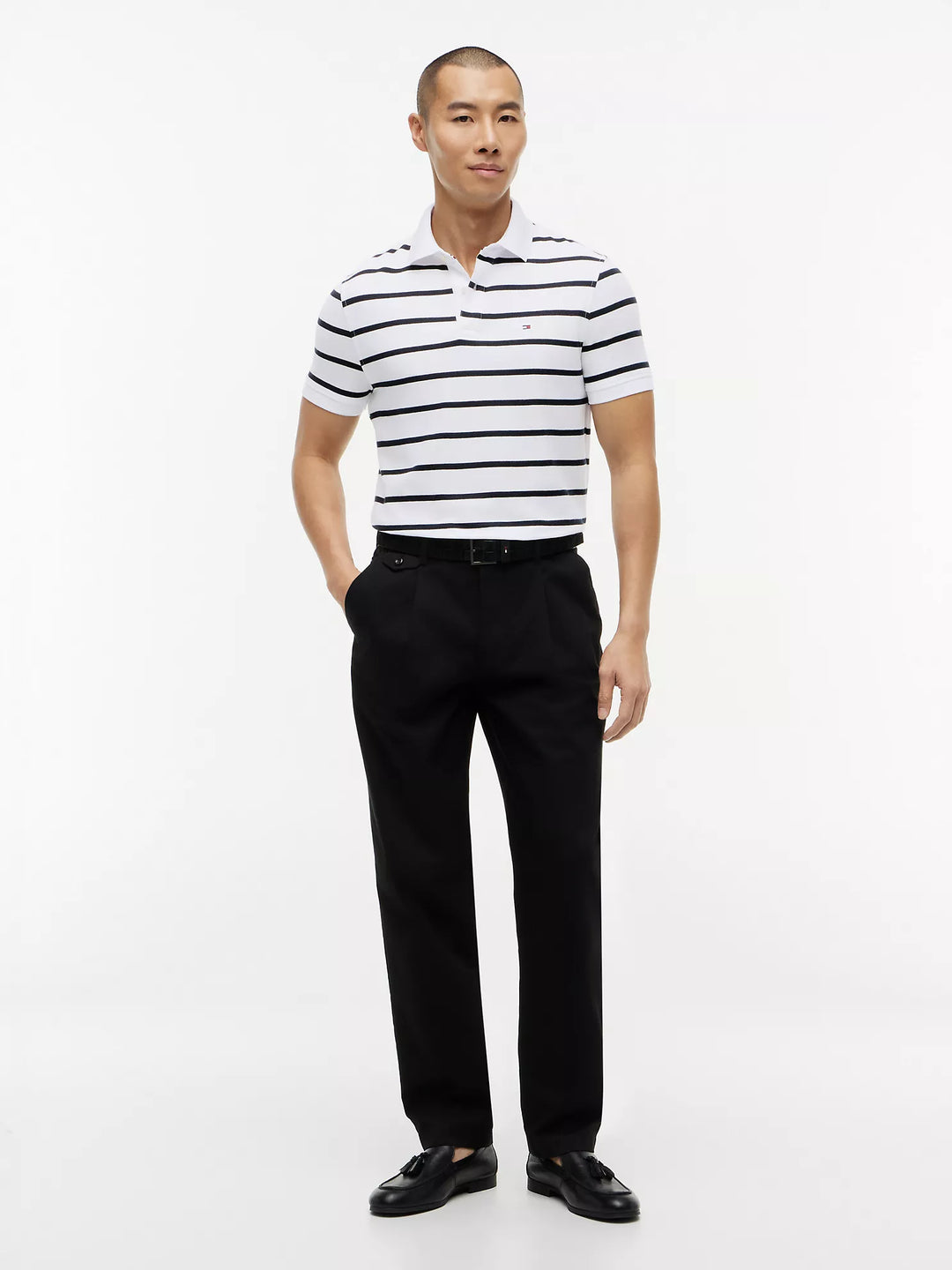 TH Men S/S Striper Polo MT-78J9397
