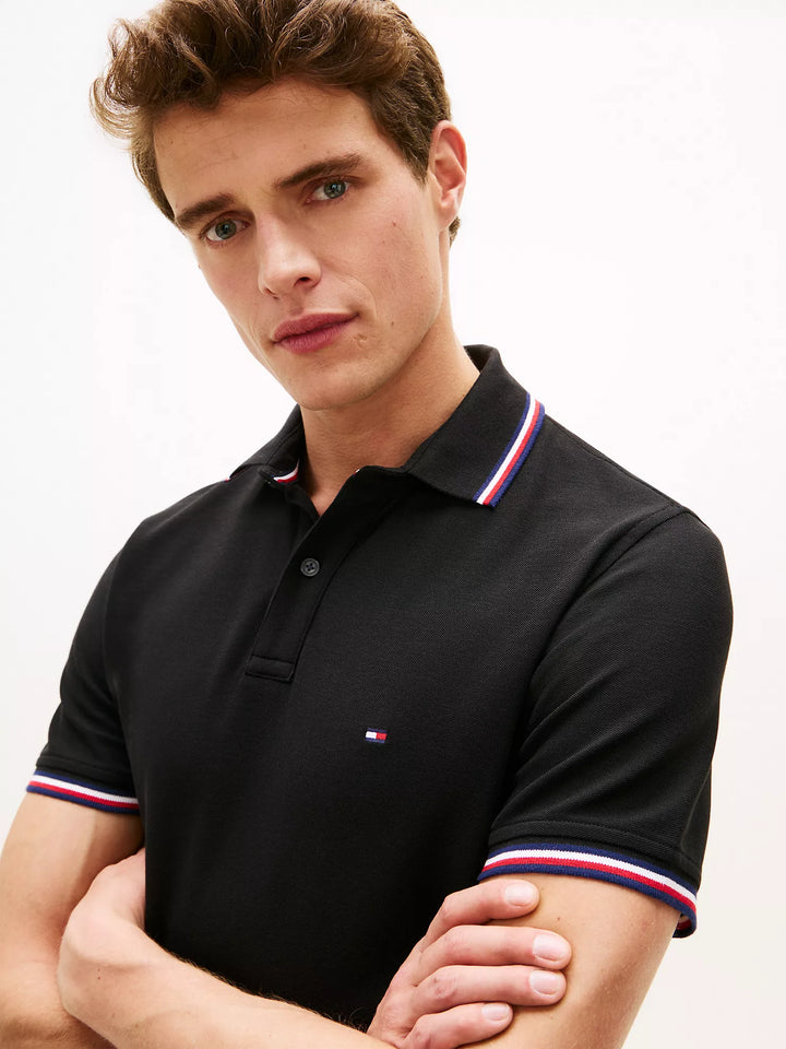 TH Men S/S (Striped Collar ) Polo MT-78JA019