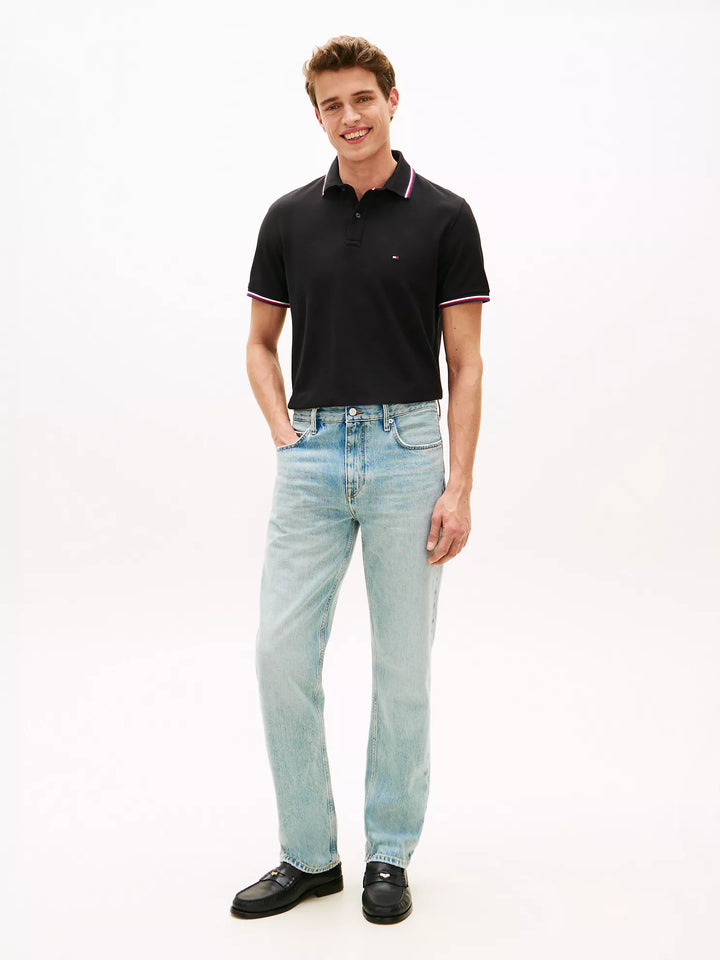 TH Men S/S (Striped Collar ) Polo MT-78JA019