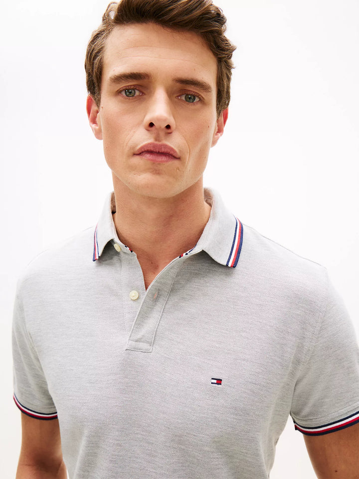 TH Men S/S (Striped Collar ) Polo MT-78JA019