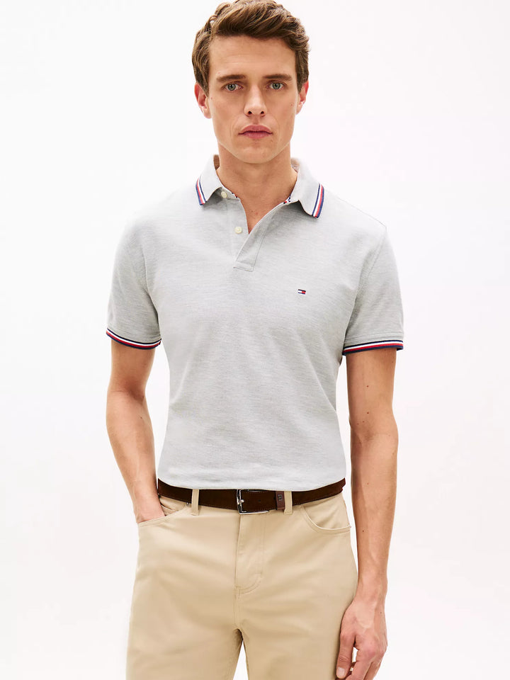 TH Men S/S (Striped Collar ) Polo MT-78JA019