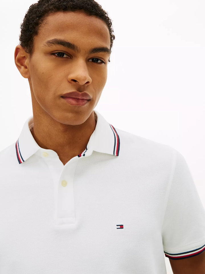 TH Men S/S (Striped Collar ) Polo MT-78JA019