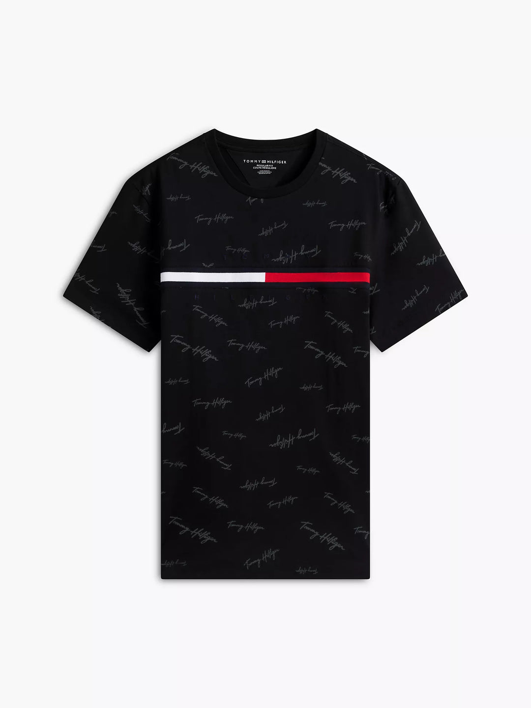 TH Men S/S (T Hilfiger Printed)R-N T-Shirt MT-78JA523