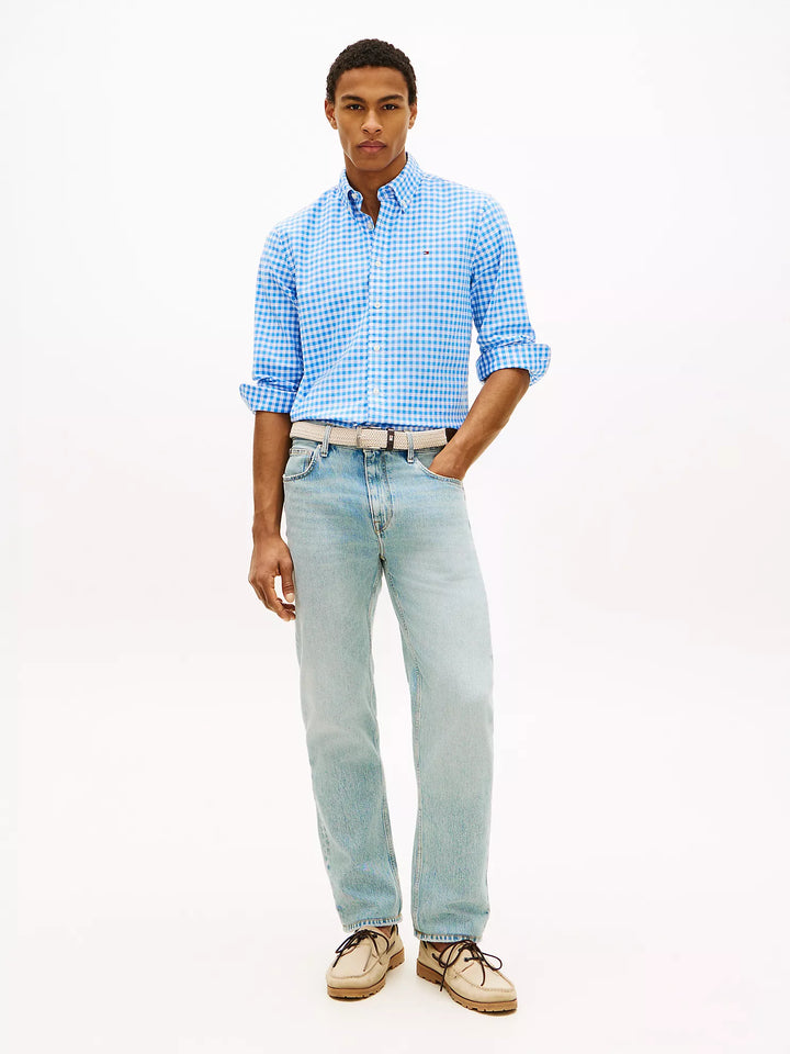 TH Men L/S Button Down Check Casual Shirt MT-78JA876
