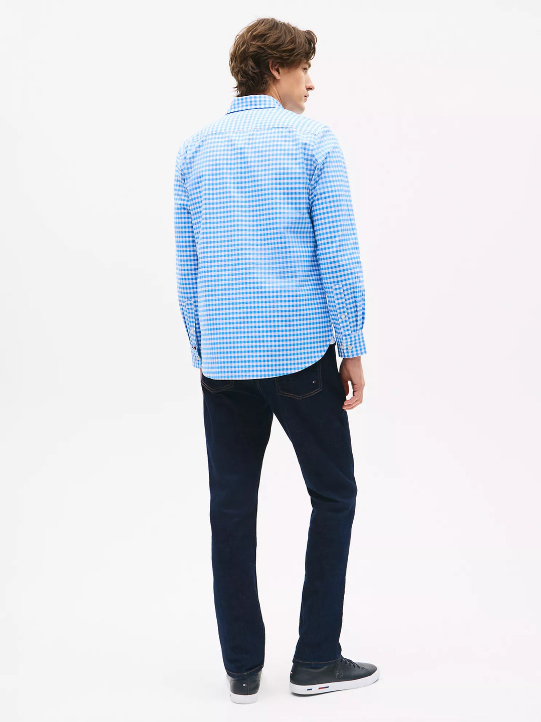 TH Men L/S Button Down Check Casual Shirt MT-78JA876