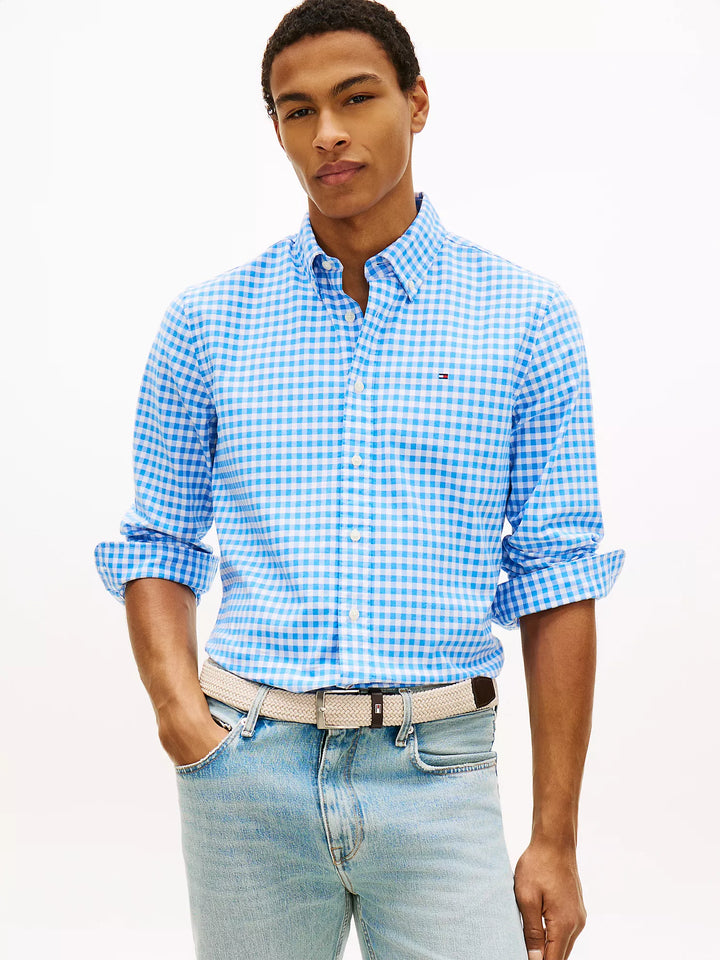 TH Men L/S Button Down Check Casual Shirt MT-78JA876