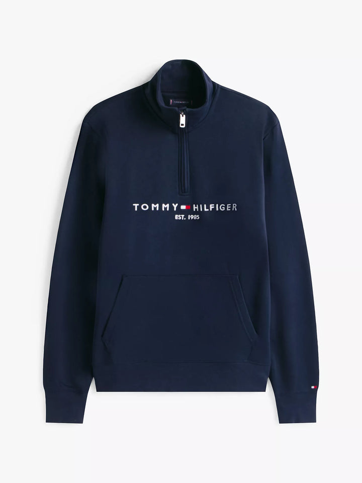 TH Men L/S Fleece Half Zip Zipper AT-SB-78JB338 (Navy)
