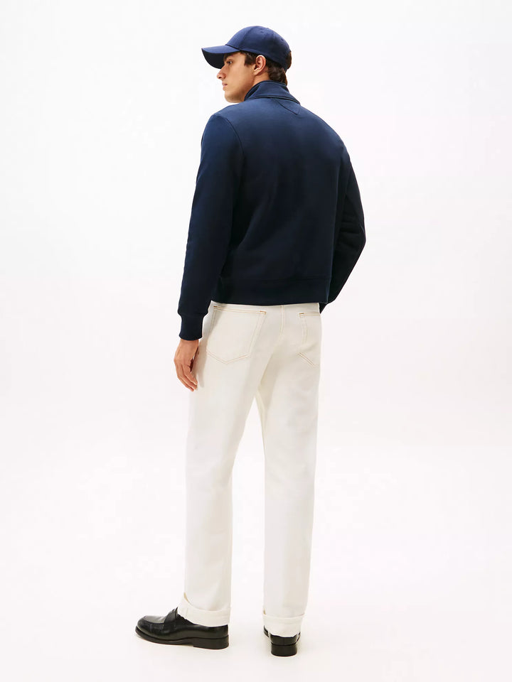 TH Men L/S Fleece Half Zip Zipper AT-SB-78JB338 (Navy)