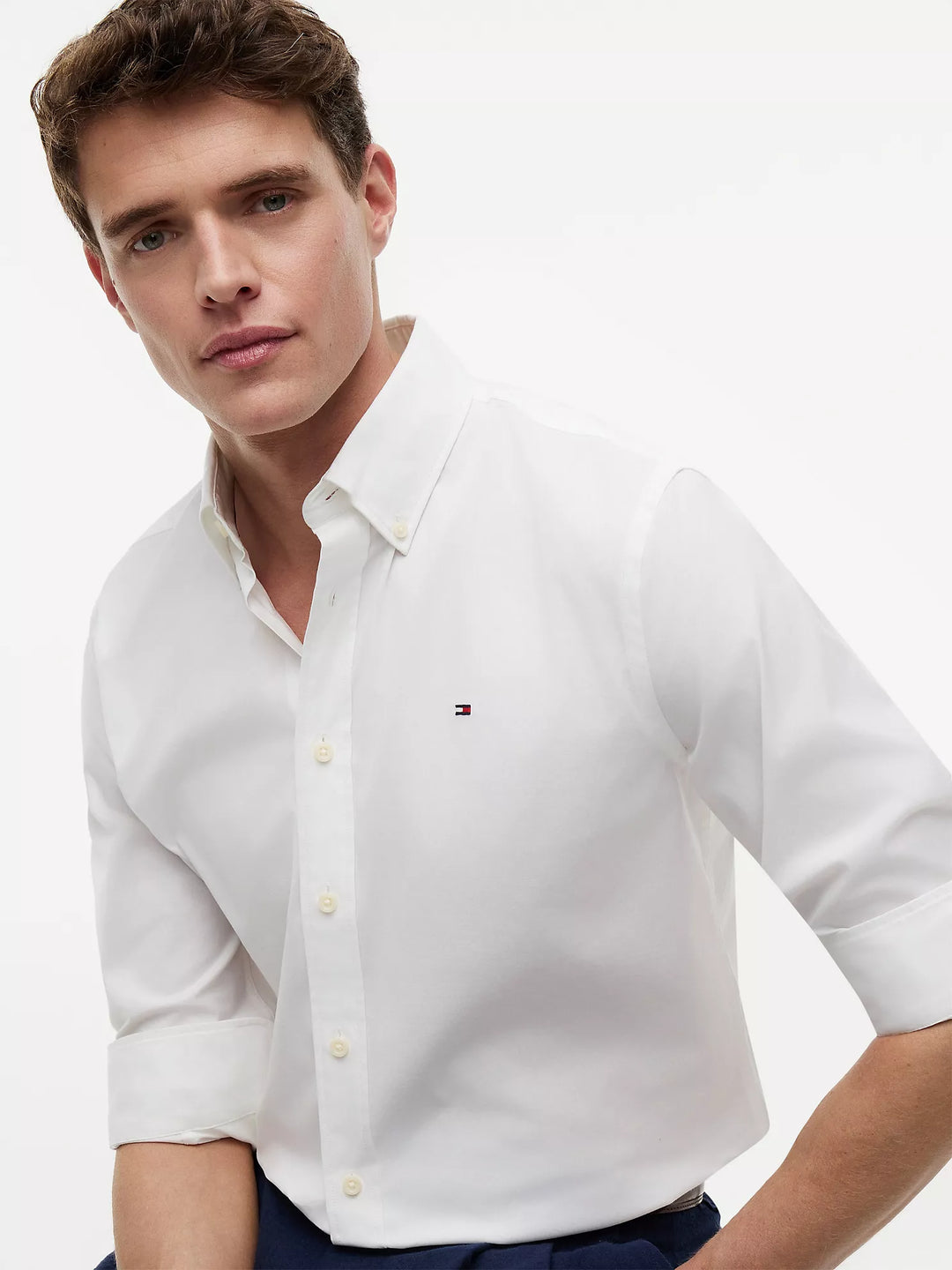 TH Men L/S Button Down Casual Plain Shirt MT-78JB396
