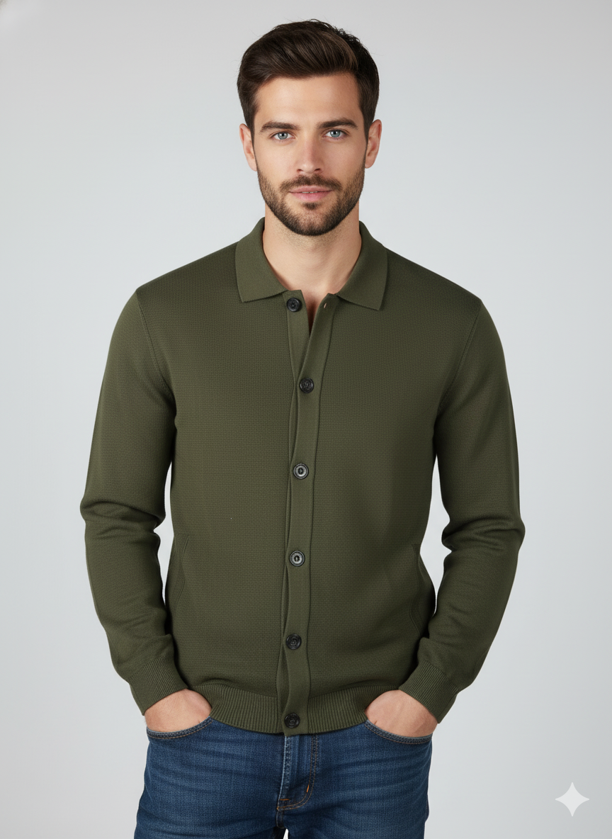 Hackett Mens L/S Cotton Cardigan HM702819