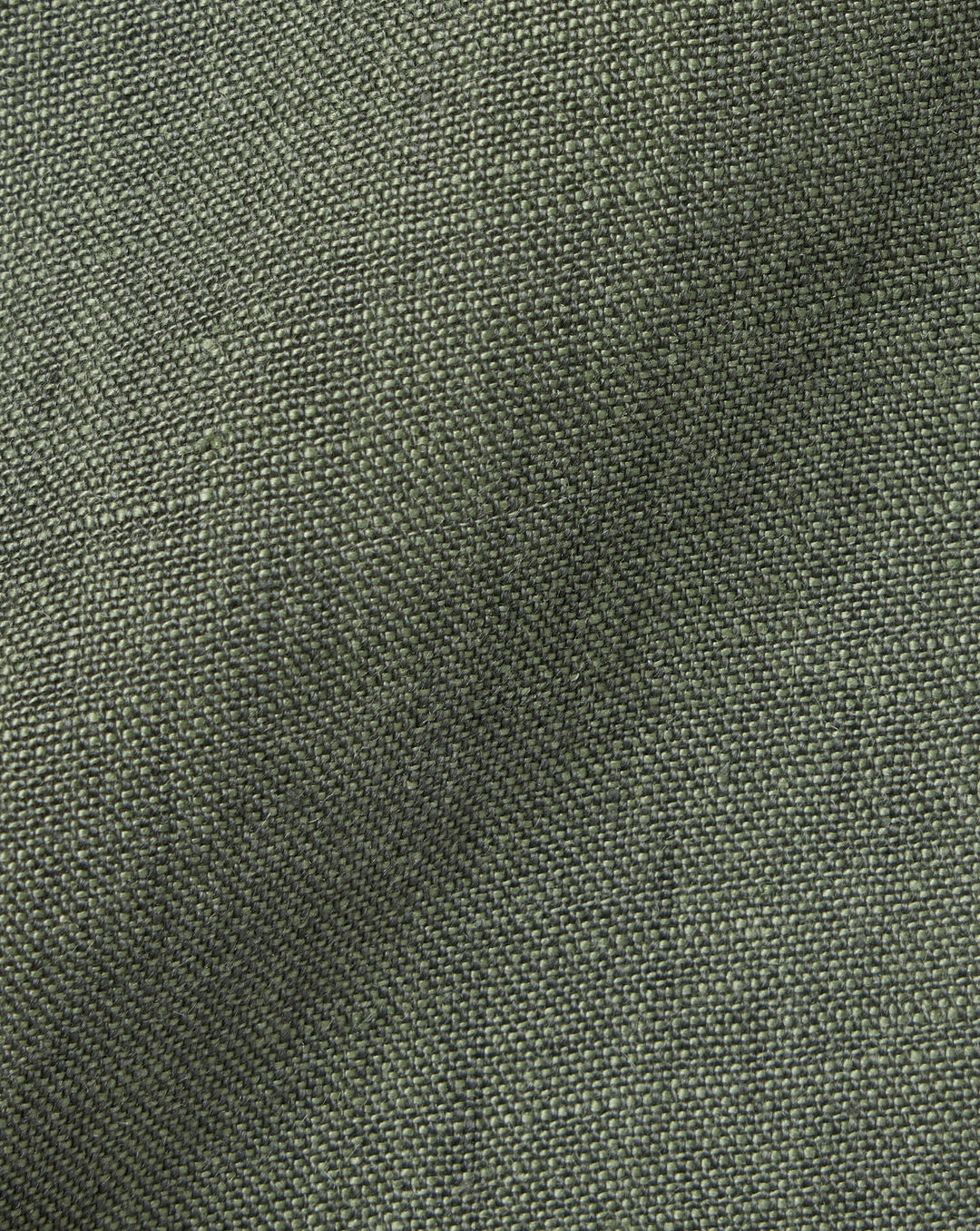 Charles Tyrwhitt Olive Green Plain Slim Fit Pure Linen Shirt