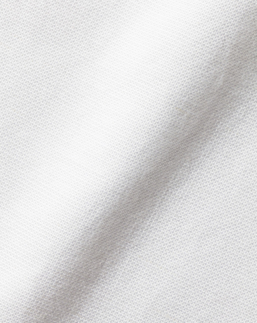 Charles Tyrwhitt White Plain Slim Fit Cotton Linen Collarless Shirt