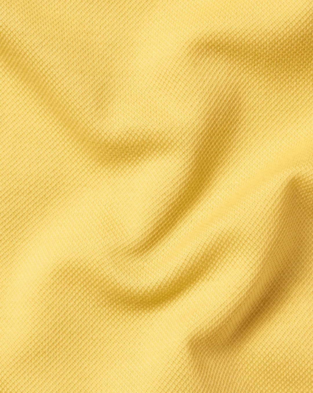 Charles Tyrwhitt Lemon Solid Short Sleeve Cotton Tyrwhitt Pique Polo