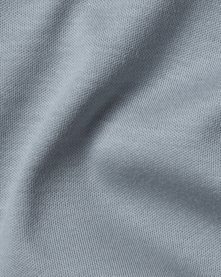 Charles Tyrwhitt Silver Plain Short Sleeve Jersey Polo