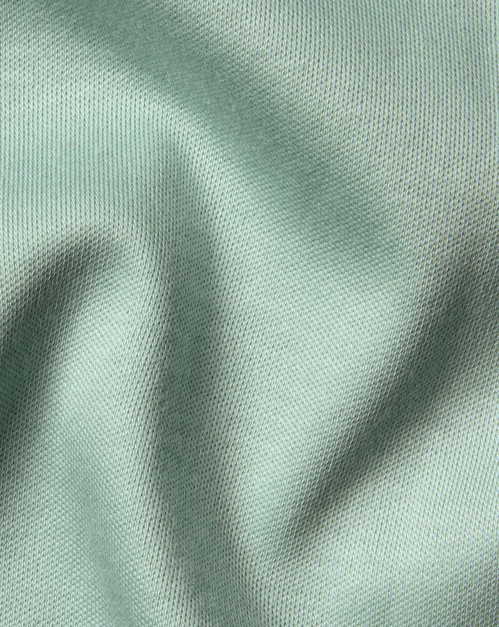 Charles Tyrwhitt Spearmint Plain Short Sleeve Jersey Polo