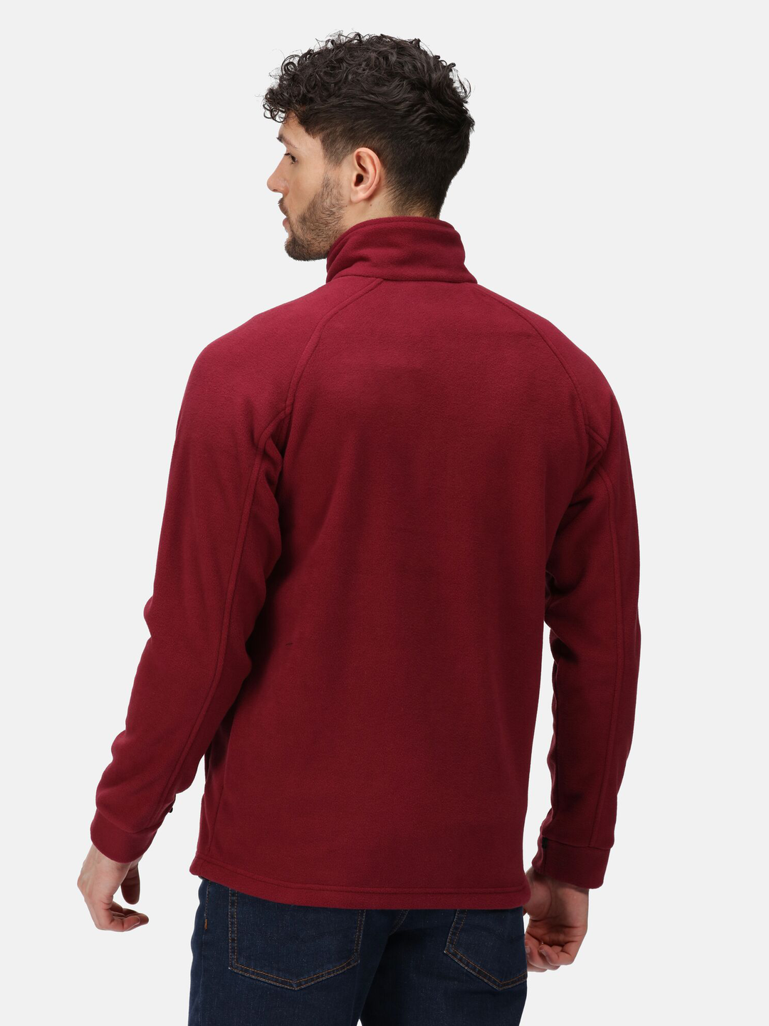 Regatta Mens L/S Fleece Zipper TRF532 (Red)