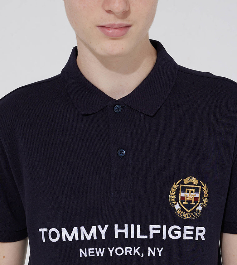 Tommy Hilfiger Mens S/S Badge Polo TM-78J9764