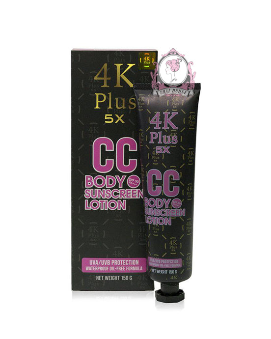 4K Plus 5X CC Body Sunscreen Lotion 150G UVA/UVB W/P Oil (Pink) (Thai)