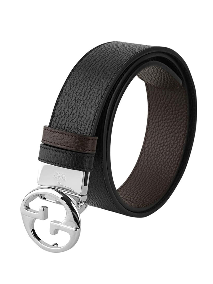 Gucci Men Leather Belt 449715CA02N 100 40 Black/Brown