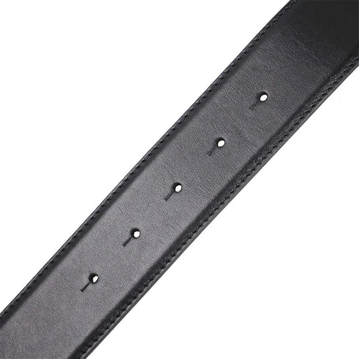 Versace Mens Leather Belt-95-BLK- DCU6715S
