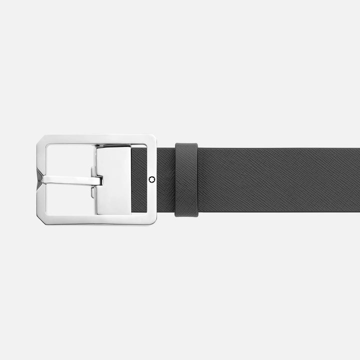 MB Brown/Grey 35 mm reversible leather belt-131163