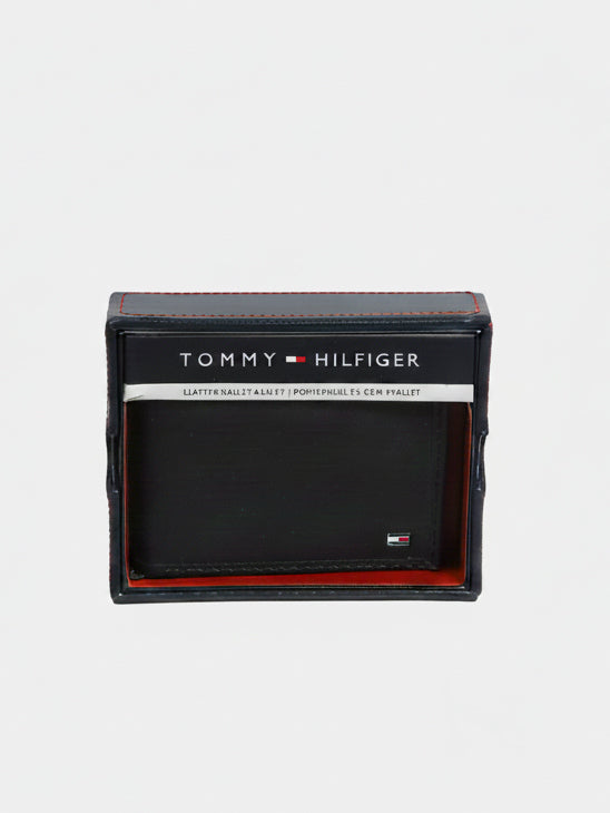 TH Men Leather Wallet Black MT-31HP22C027