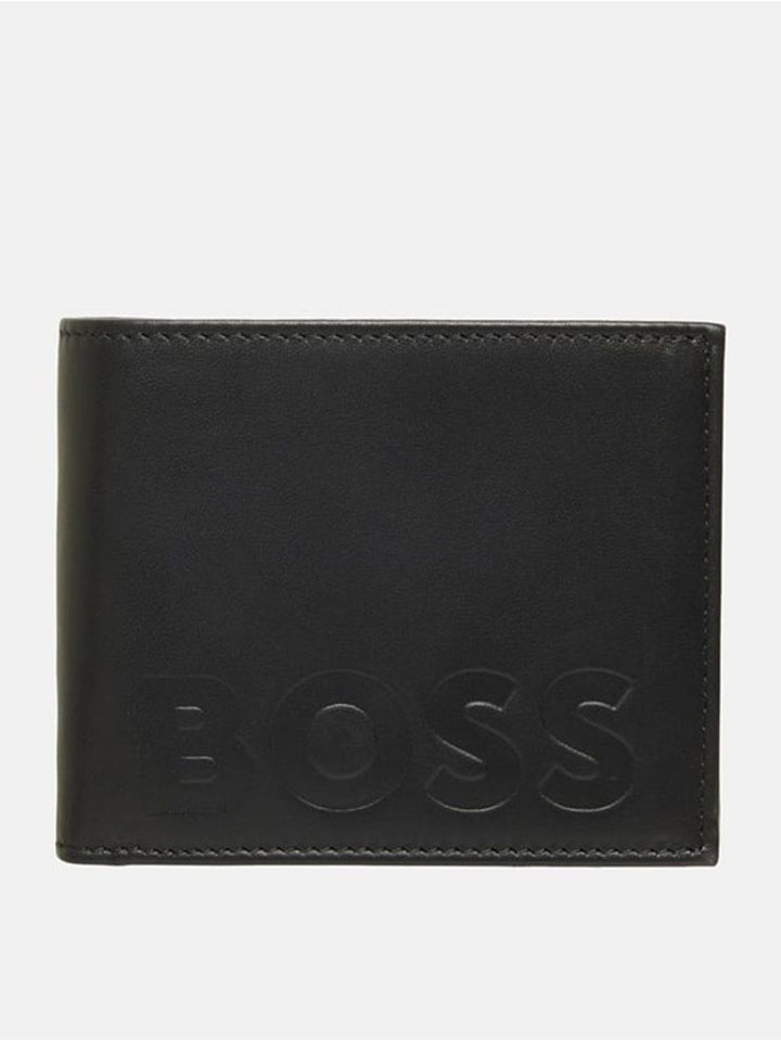 Boss Men Leather Wallet Black MT-50517951