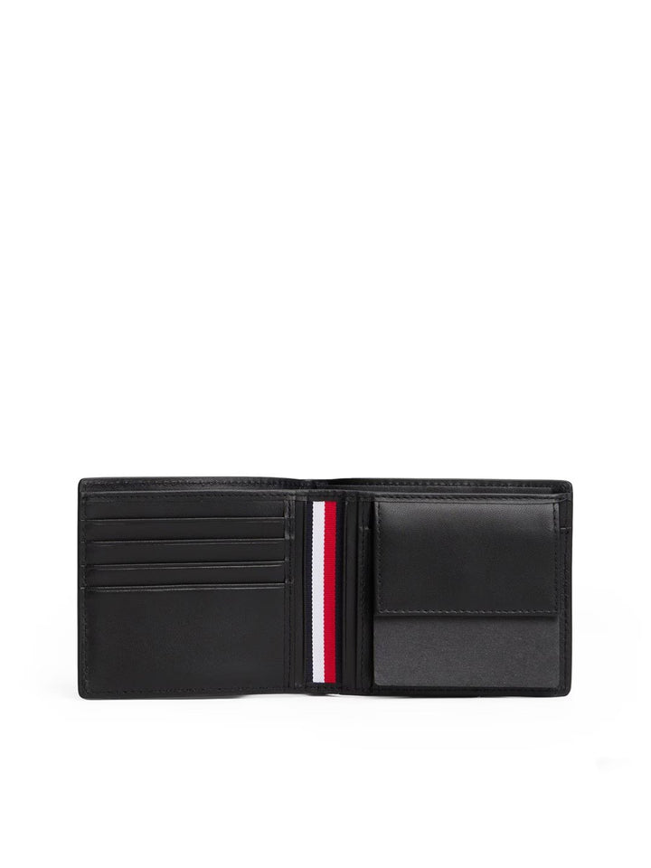 TH Men Leather Textured Wallet Black XM08406BDS