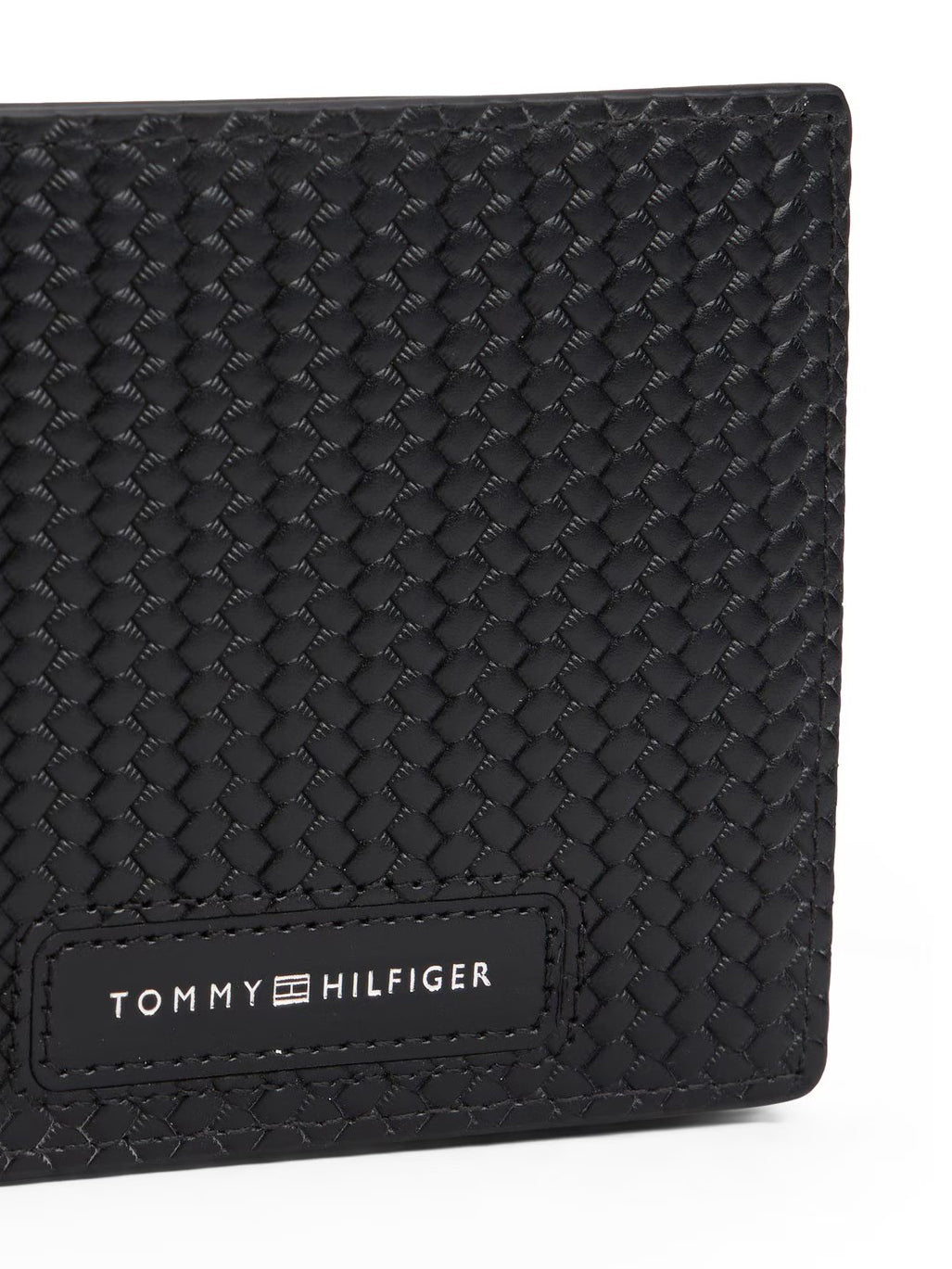 TH Men Leather Textured Wallet Black XM08406BDS