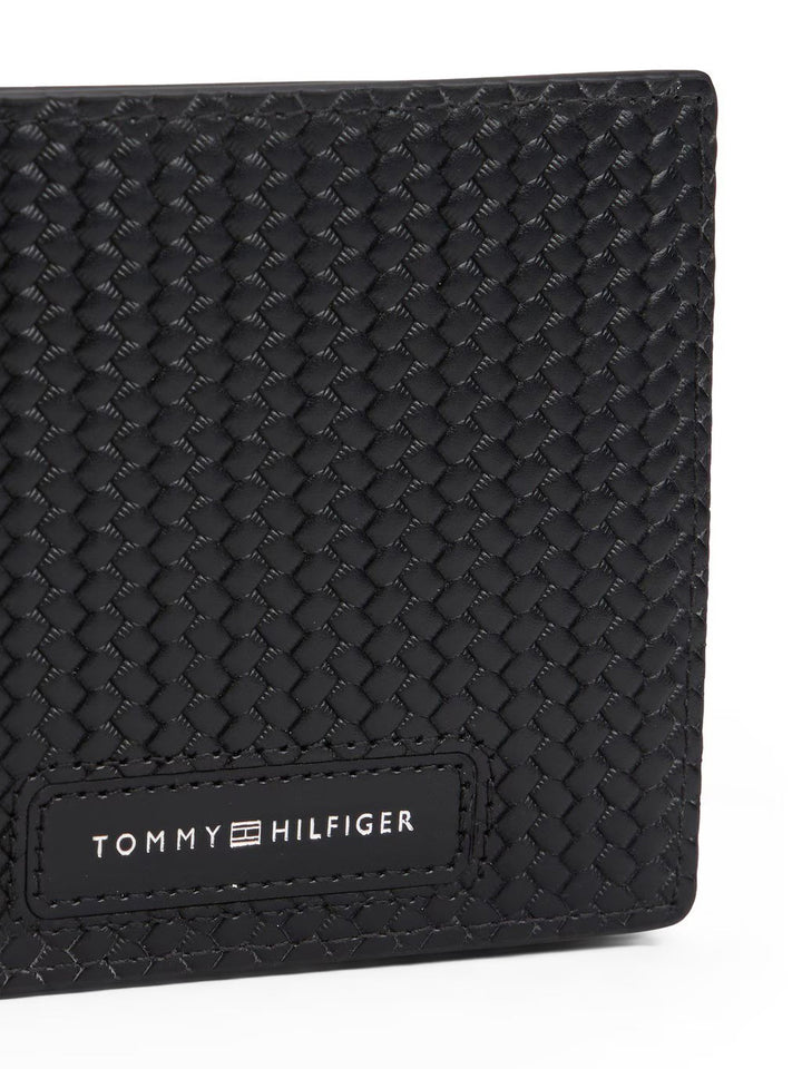 TH Men Leather Textured Wallet Black XM08406BDS