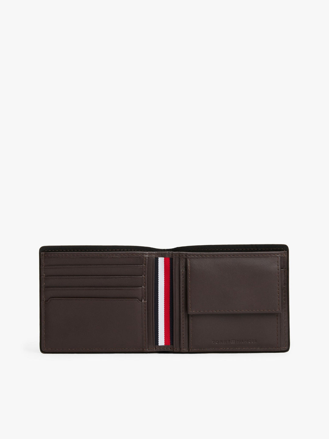 TH Men Leather Wallet Corp CC Coffee Bean XM0XM08409GB6