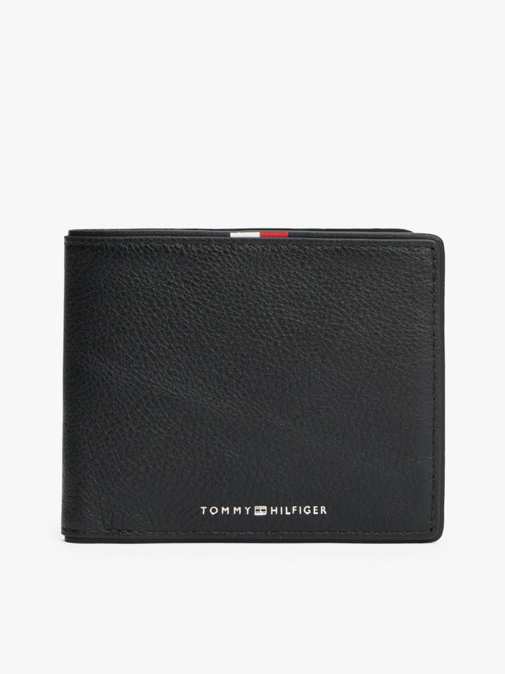 TH Men Leather Wallet Corp CC Black XM0XM0840GDS