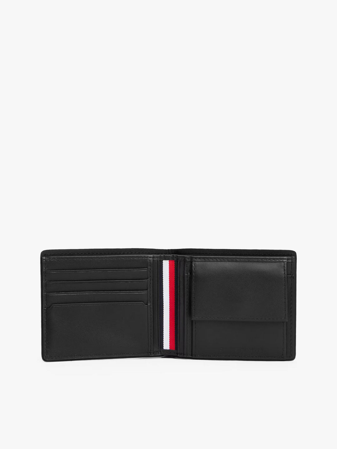 TH Men Leather Wallet Corp CC Black XM0XM0840GDS