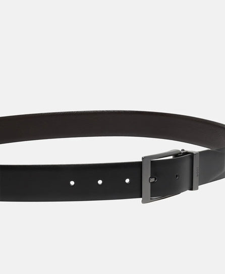 HB Men Leather Reversible Belt With Two Buckles MT-50541866