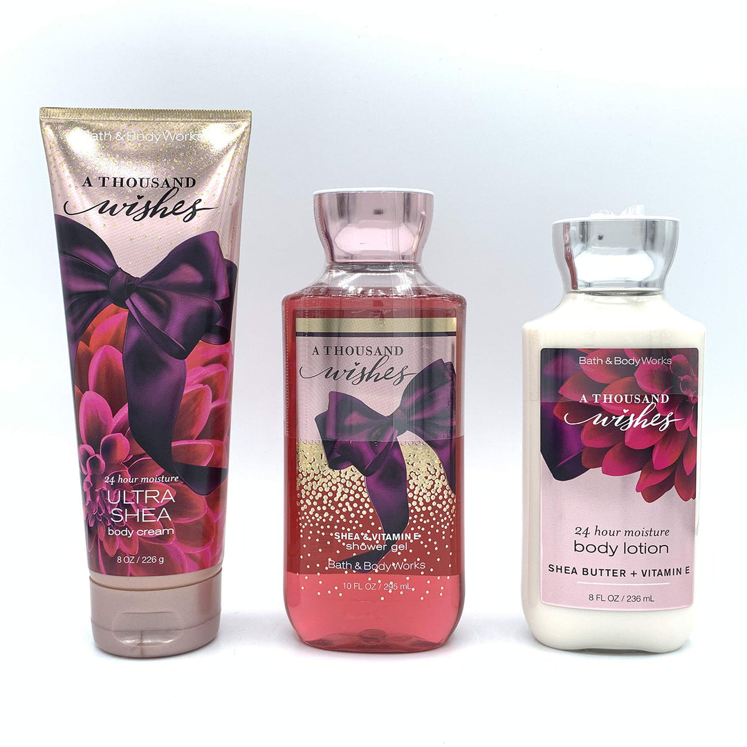 Bath & Body Works A Thousand Whishes Lotion,Body Mist & Shower Gel 3 Pcs Gift Set Large